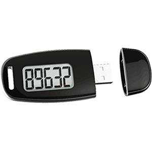 Nicfaky Contatore di passi semplice, pedometro 3D a piedi con batteria ricaricabile, contatore di calorie accurato