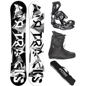 Airtracks Snowboard Set Tavola BWF Extra Wide Uomo 171 + Attacchi Master + Scarponi Master QL 47 + SB Bag