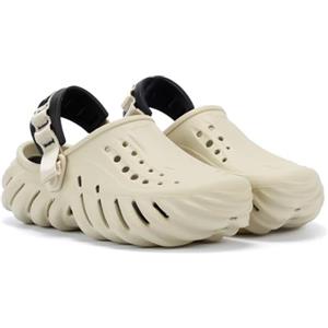 Crocs Scarpe in Legno Unisex Echo Clog, Osso Nero, 46/49 EU