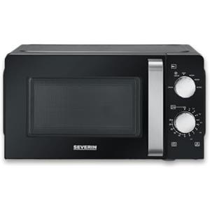 SEVERIN Microonde Solo, forno a microonde per scongelare e riscaldare, forno a microonde con piatto girevole per una distribuzione uniforme del calore, nero, MW 7886