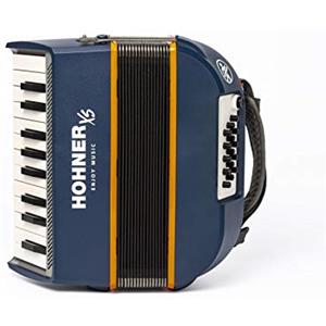 Hohner XS Child - Fisarmonica per bambini, tasti pianoforte, con custodia