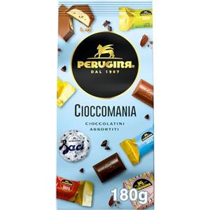 PERUGINA Cioccomania Cioccolatini Assortiti Fondenti e al Latte, Sacchetto 180g