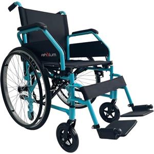 Intermed Carrozzina standard ad autospinta INTERMED REHALUM-52P - leggera - telaio in alluminio - Larghezza seduta cm.52 - IN OMAGGIO Cuscino antidecubito in fibra cava siliconata