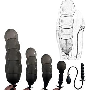 DDCELMIN XXXL Plug anale super grande Palla anale Dildo anale gonfiabile Butt plug con pompa Massaggiatore prostatico in silicone Espansione vaginale SM Masturbazione Giocattolo sessuale per uomini Donne