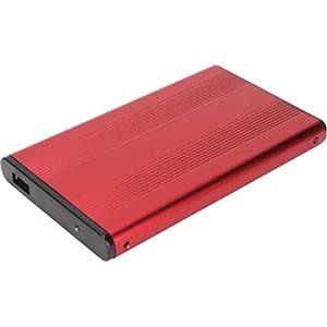 Generic Disco Rigido Esterno, Contenitore HDD SSD Esterno 2,5 Pollici 5 Gbps 2 TB Capacità Anti -statica Drive Rigido con Disco Rigido con Interfaccia USB3.0 per (BLACK) (SILVER) (BLUE) (rosso)