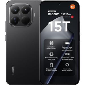 Xiaomi 15T Pro 5G Dual Sim 12GB / 256GB - Black - EUROPA