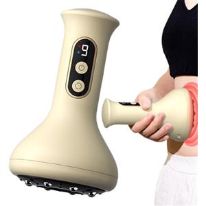 Generic Massaggiatore Elettrico Anticellulite - Dispositivo Portatile Per La Riduzione Del Grasso E Il Drenaggio Linfatico | Strumento Terapeutico Portatile A 9 Livelli Di Intensità Per La Scultura Del Corpo,