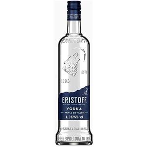 ERISTOFF Vodka Premium, 37,5% Vol, 100cL / 1L, Filtrata a Carbone, a Tripla Distillazione