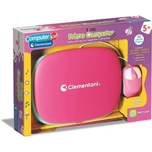 CLEMENTONI S.P.A. SAPIENTINO IL MIO PRIMO COMPUTER PINK, GIOCO EDUCATIVO INTERATTIVO, 35 ATTIVITÀ, IMPARA LETTERE, NUMERI, LOGICA, MUSICA