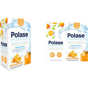 Polase Hydration - Integratore Sali Minerali Gusto Arancia - 12 Bustine per Reidratazione e Ristabilimento Energetico