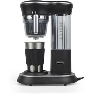PRIXTON Macchina da caffè con macinacaffè Capri, Macchina per caffè in Chicchi e Macinato, Sistema americano a goccia, Bicchiere in acciaio inossidabile con coperchio, Potenza 600 Watt