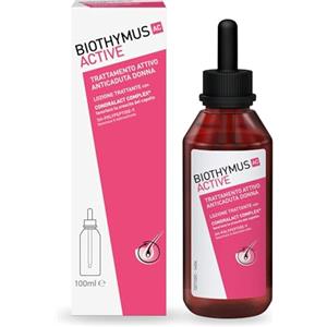Biothymus Active Donna, Lozione Anticaduta Capelli Donna, Trattamento Attivo, per Capelli Fragili, Confezione da 100 ml