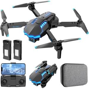HURSVIE Drone con Telecamera 1080P Pieghevole Drone RC Quadcopter Telecomandati Droni per Principianti e Bambini/Adulti, Giocattoli Regalo per Ragazzo e Uomo (Black)