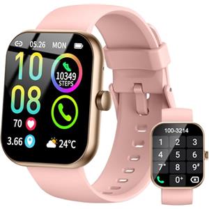 Jugeman Smartwatch Uomo Donna Chiamate Bluetooth, 1.96'' Orologio Smartwatch con Cardiofrequenzimetro/Contapassi/Sonno/SpO2, 113+ Sportive Smart Watch IP68 Impermeabile Fitness Tracker per iOS Android