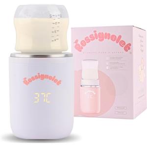 Rossignolet Scaldabiberon portatile Latte Materno e Industriale | senza fili USB tipo-C | Riscaldamento Rapido Mantiene i Nutrienti | Compatibile con Philips Avent/MAM/Suavinex | Casa, Uscite, Auto