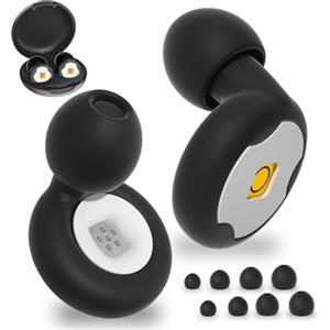 DaSpeed Tappi per Orecchie Antirumore, Comfort Leggero, Ear Plugs Riutilizzabili, per Concerti e Festival, Eventi dal Vivo e Biblioteche, Sport, DJ, Moto e Movida (Nero, Taglia unica)