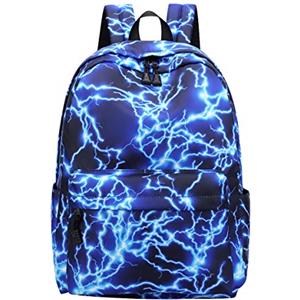 Pengniao Zaini Scuola Media Superiore Zaino Scolastici Liceo per Medie Superiori Ragazza Ragazzo Zainetti per Ragazze Zainetto Borse Cartelle Scuola PC Donna Università Impermeabile Casual Grande Blu