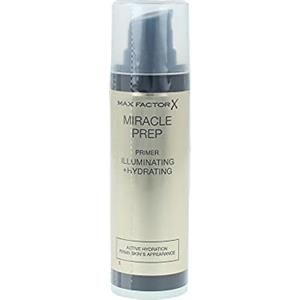Max Factor Miracle Prep, Primer Viso 3 in 1 con Acido Ialuronico, Base Trucco Idratante e Illuminante, a Lunga Durata