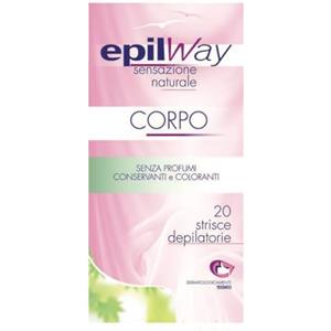 EPILWAY STRISCE DEPILATORIE CORPO - CONFEZIONE DA 20 PEZZI - Semplicità ed efficacia in un solo prodotto