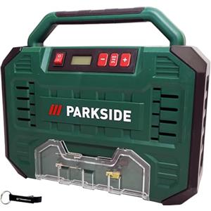 HEADNMORE® Parkside®, compressore da 12 V/230 V, con display digitale, 8 bar, PMK 150 + portachiavi