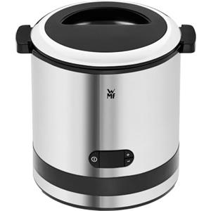 WMF - macchina del gelato 3 in 1, gelatiera per frozen yoghurt, sorbetto e gelato, capacità 300 ml con cucchiaio da gelato, in acciaio inox/cromargan opaco/colore argento