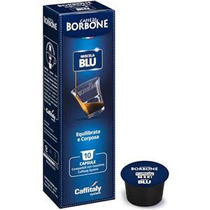 Generico Caffè Borbone Capsule Caffitaly R-Smart Originali - Miscela BLU - compatibili Per Macchine da caffè Caffitaly - 1 Astuccio da 10 (10, BLU)