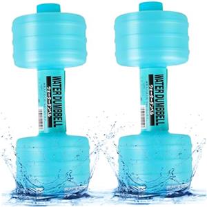 HoveeLuty 2 manubri ad Acqua 10x4 con Peso Regolabile, manubri riempiti d'Acqua, Accessori per Palestra Portatili per Allenamento di Forza in casa e in Ufficio, riempiti d', Accessori per Pal