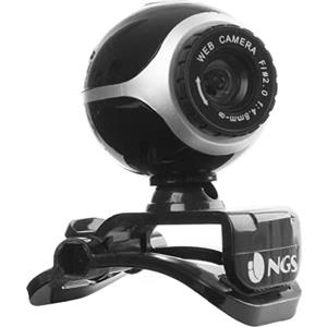 NGS XPRESSCAM300 - Webcam con Micrófono para PC, Resolución VGA, Conexión USB 2.0 y Plug&Play
