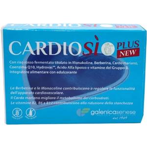 GALENICA SENESE Cardiosi' Plus New - Integratore per il Colesterolo - 20 Compresse