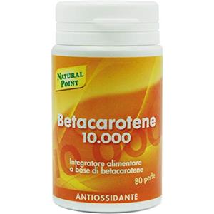 Natural Point Integratore Alimentare Betacarotene 10.000, 80 Perle