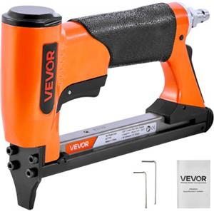 VEVOR Chiodatrice Pneumatica, per Tappezzeria Calibro 22 per Punti Metallici a Filo Sottile Serie 71, Corona da 9,5 mm, Caricamento Massimo di 180 Pezzi, Spillatrice Pneumatica per Tappezzeria