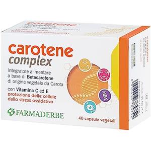 Farmaderbe Carotene Complex Integratore Alimentare, 40 Capsule