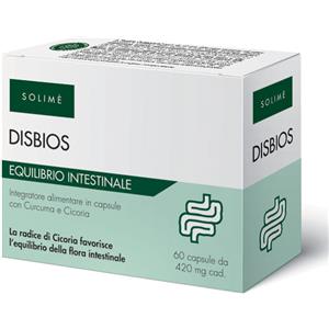 Solimè DISBIOS - Integratore alimentare in capsule con Curcuma e Cicoria - 60 capsule