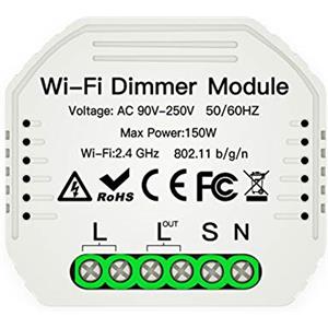 Moes Interruttore dimmer LED a luce intelligente WiFi fai da te Smart Life/Tuya APP Telecomando 1/2 mod