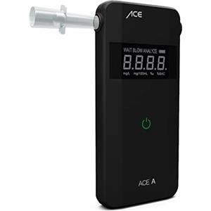 ACE A Alkotester - alcool/promilletester digitale - etilometro con sensore elettrochimico e funzionamento a 1 pulsante