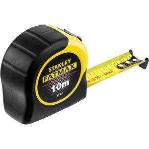 STANLEY Flessometro FatMax 10 m x 32 mm - Ergonomico, Antiscivolo, Rivestito in Mylar