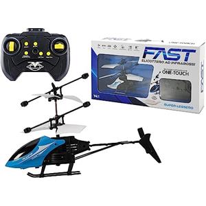 Generico Elicottero Telecomandato Elicottero Infrarossi con Luce a LED elicottero RC Giocattolo Telecomandato radiocomandato con luce LED ricarica USB