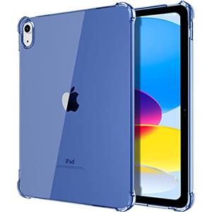 TiMOVO Cover Compatibile con iPad A16 11 Generazione 11 Pollici 2025, iPad 10 Generazione 2022 10,9, Custodia Protettiva in TPU Trasparente Morbido Antiurto Sottile e Leggero, Blu Marinaro