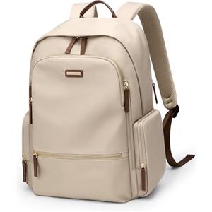 GOLF QUALITY Zaino Porta PC Donna 15.6 Pollici, Grande Zaino per Scuola, Computer, Business, Notebook, Viaggio, Ufficio, Lavoro，Albicocca