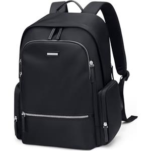 GOLF QUALITY Zaino Porta PC Donna 15.6 Pollici, Grande Zaino per Scuola, Computer, Business, Notebook, Viaggio, Ufficio, Lavoro，Nero