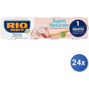 Rio Mare 24x Bundle Tonno Rio Mare Super Naturale Gr 56X3+1
