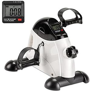PINNERS Pedaliera Riabilitazione, Mini Cyclette per Anziani o disabili, Ciclette solo Pedali, Bici Pedale Regolabile Allenatore Braccia e Gambe, Pedaliera Riabilitativa