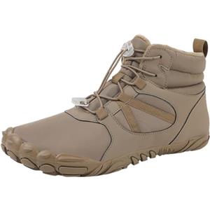 JokeLomple Stivali da Combattimento da Uomo - Stivaletti All'aperto Impermeabile Antiscivolo Barefoot Scarpe Invernali Uomo Outdoor Scarpe Casual Campeggio e Guida Caldi Comode Antiscivolo