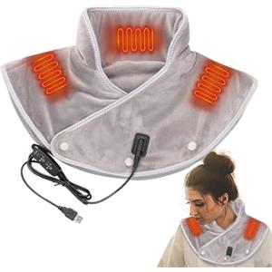 Missmisq Cuscinetto Termico Per Collo, Cuscino Termico Elettrico Per Collo E Spalle, Cuscino Riscaldante Per Schiena, Spalle E Collo, Cuscinetto Riscaldante Collo, Termoforo Per Cervicale E Spalle