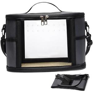 Generico Trasportino Viaggio Uccelli | Trasportino Areato per Pappagalli,Borsa a Spalla per Trasporto di Criceti Cocorite Calopsite e Agaporni con Gabbia da Viaggio