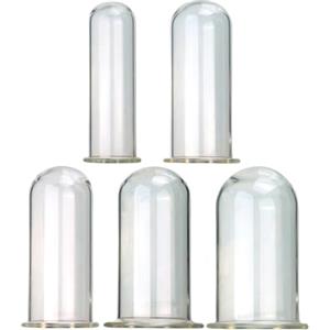 WTGWDA Confezione da 5 S/M/L/XL/XXL Hollow BDSM Bondage Butt Plug in vetro Set Tunnel anale aperto Dilatatore dell'ano Plug cavo Dildo Plug anale Giocattolo del sesso for donne Uomo Plug anale vaginal