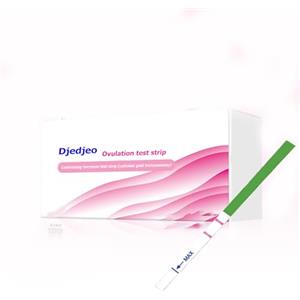 Djedjeo 50 strisce per test di ovulazione, 25mIU/ml, aumenta le possibilità di gravidanza, altamente accurate, in combinazione con l'APP Premom per il monitoraggio della fertilità femminile, 50 LH