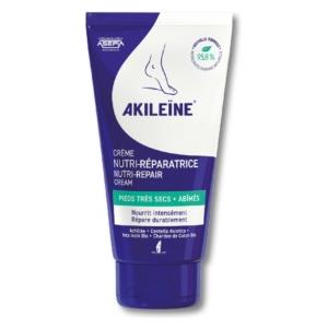 Akileine Blu Crema Nutri-Riparatrice per Piedi Secchi 75 ml - Idratazione Intensa e Riparazione della Pelle Matura