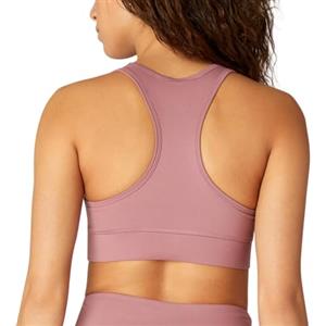 FM London Reggiseno sportivo a fascia Racerback per donne - reggiseno sportivo senza cuciture assorbente per fitness e yoga - reggiseno sportivo traspirante ad alto impatto, Rosa, M