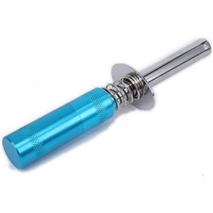 RCAWD Candeletta di accensione per motore Nitro, strumenti di avviamento per motore a nitro, supporto batterie AA per motore Nitro 1/10 RC auto Buggy Camion modello aereo RC auto, blu